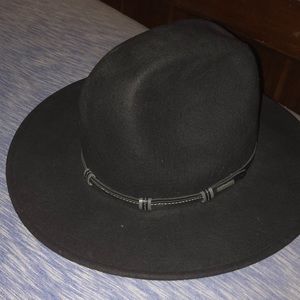 Men’s XL Black 100% wool hat